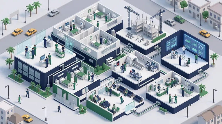 Healthcare Investments and Hospital Business Expansion with Hospital management system.